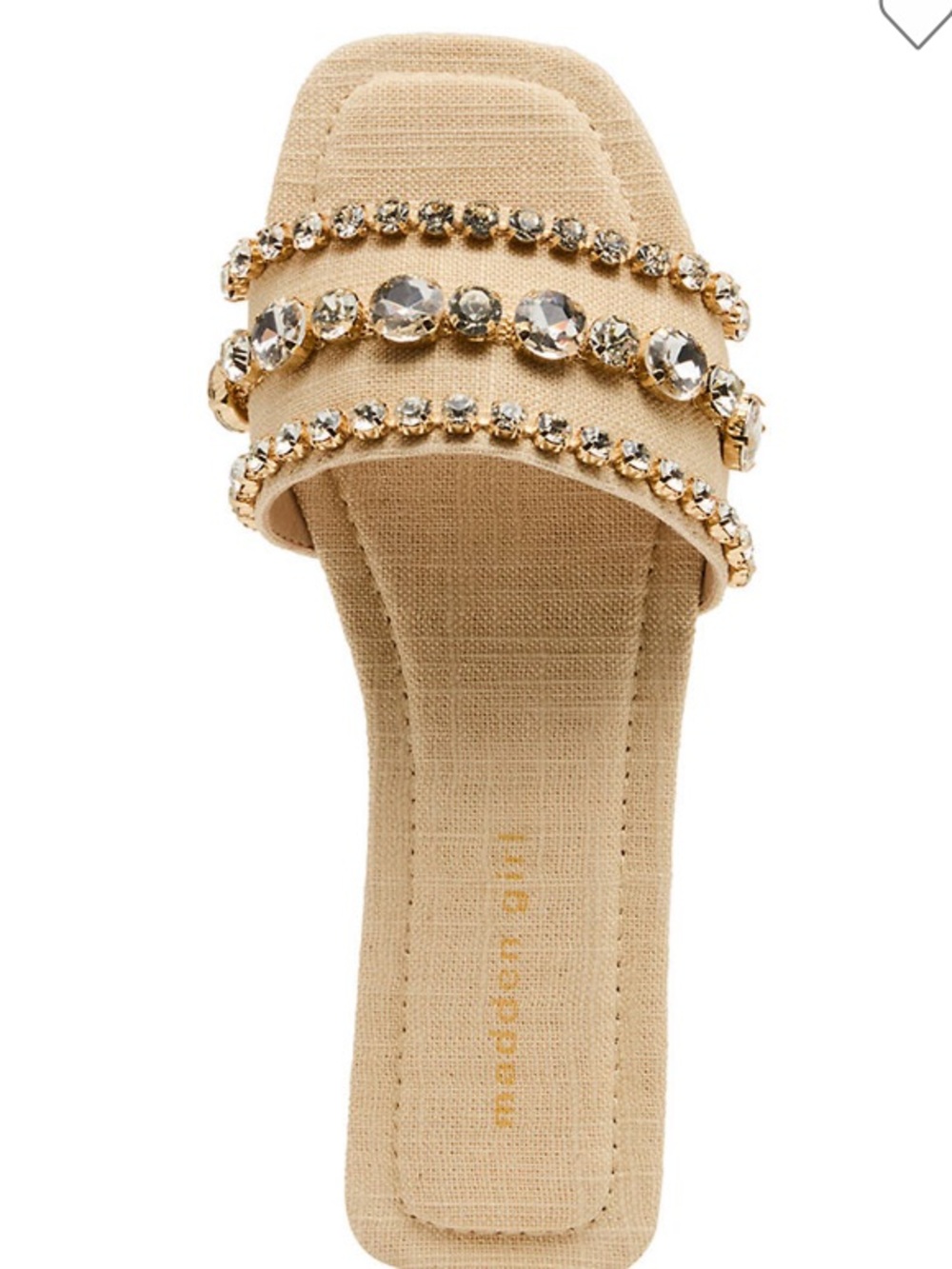 Madden Girl Beaded Slide Sandals in Natural Multi - Picture 2 of 14